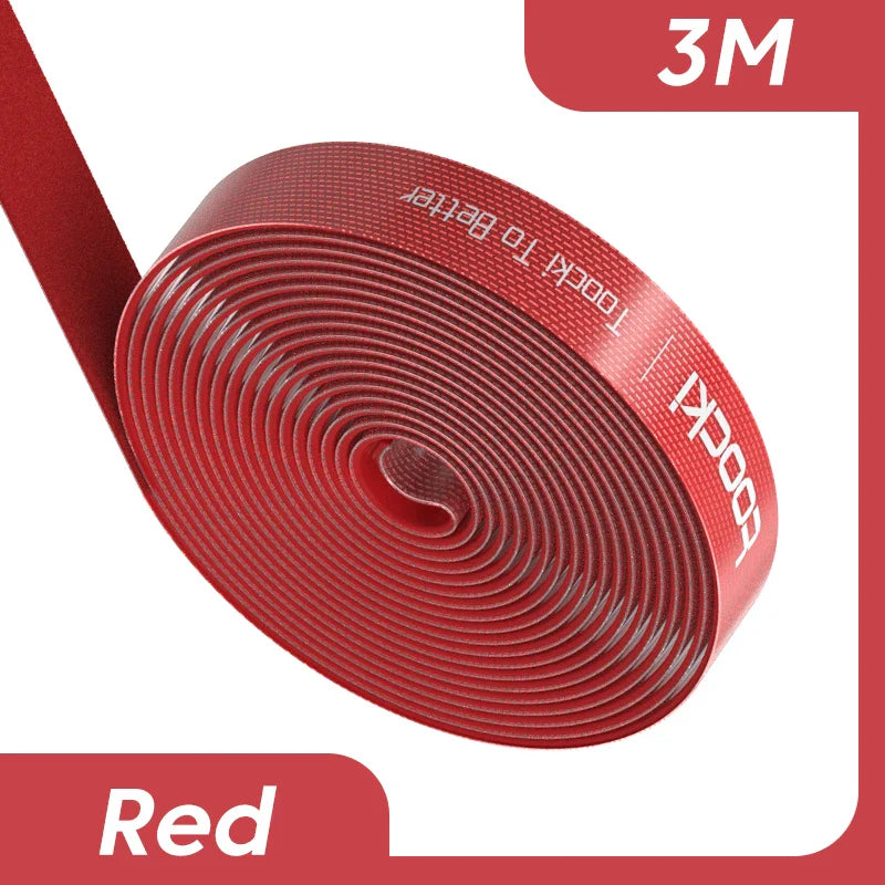 Toocki Kabel-Organizer, Drahtwickler, USB-Kabelmanagement, Schutz für Kopfhörer, Maus, Kabelbinder, Telefonzubehör für iPhone, Samsung-3M Red-State of Style