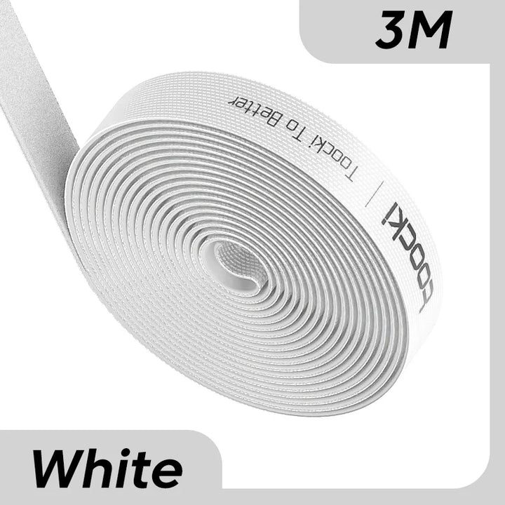 Toocki Kabel-Organizer, Drahtwickler, USB-Kabelmanagement, Schutz für Kopfhörer, Maus, Kabelbinder, Telefonzubehör für iPhone, Samsung-3M White-State of Style