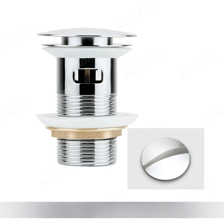 Pop‑Up Basin Drain Plug with Overflow Options – Buy 1, Get 1 Free-Brushed Gold-State of Style