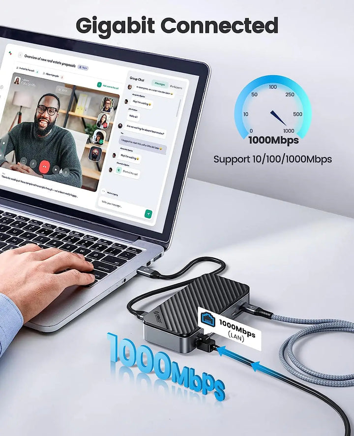 USB-C Docking Station with SSD Enclosure & Cooling Fan – 10-in-1 Pro Hub-State of Style