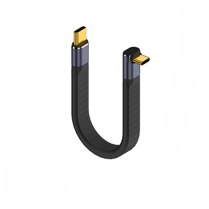 USB4 Elbow Connector Cable – 40Gbps, 240W PD & 8K Video Output (Buy 1, Take 1 FREE)-240W 40Gbps FPC U-State of Style